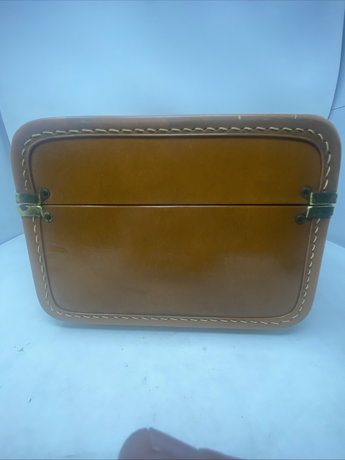 Vintage Maximillian Brown Train Case With Key Working Lock – Maxonite