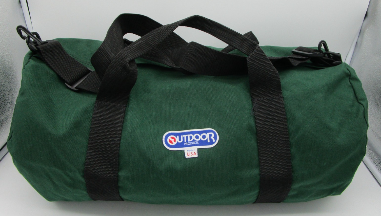 Vintage OUTDOOR PRODUCTS USA Nylon Duffle Bag 22 x 11.5 Michigan State Logo