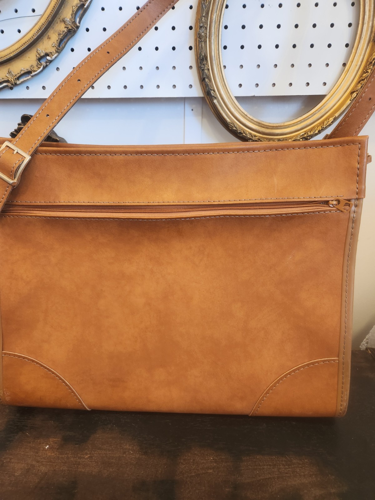 Vintage Hartmann Belting Leather Plastic Lined Weekender Bag
