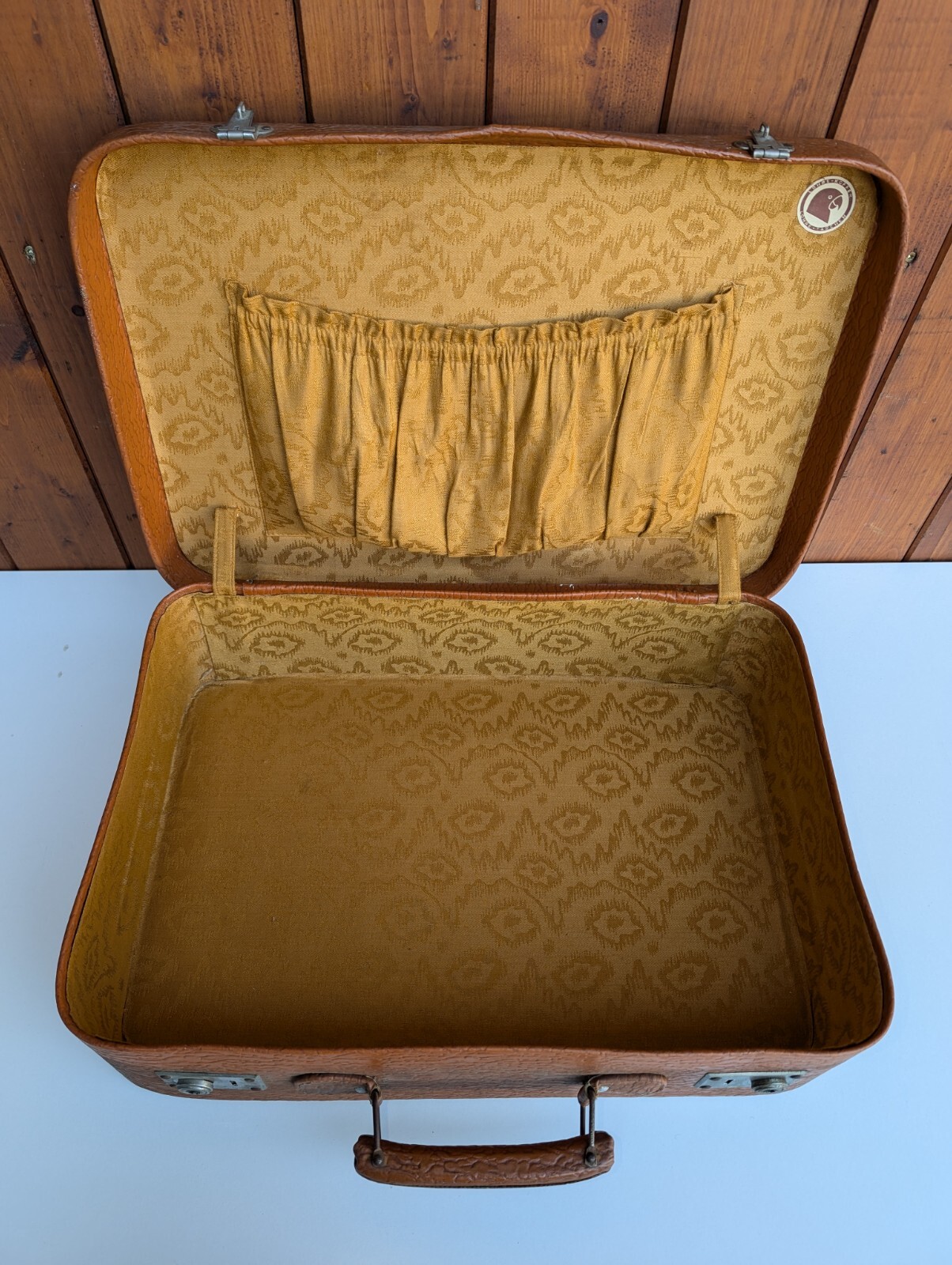 Leather Vintage Suitcase 50s Retro Weekender Mid Century 60s