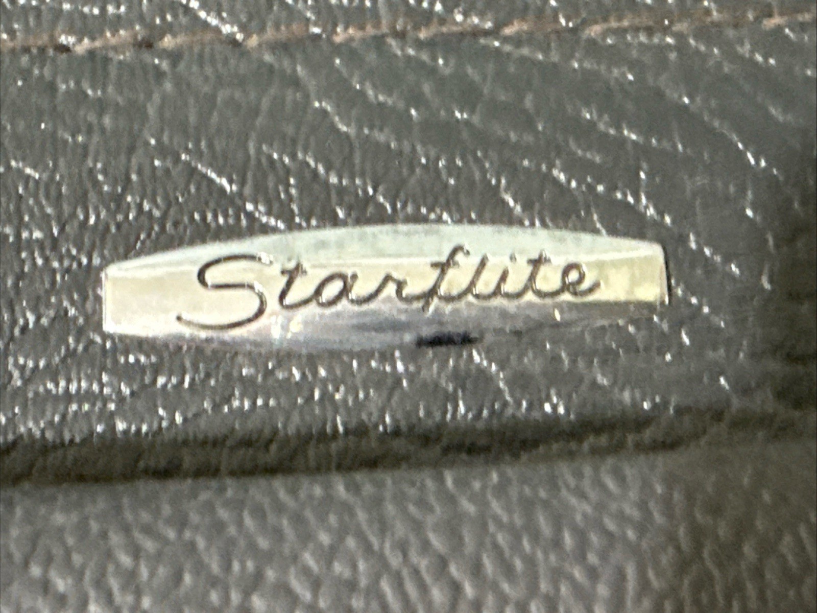 Vintage Starflite Black Leather Garment Bag W/hangers And Keys Luggage