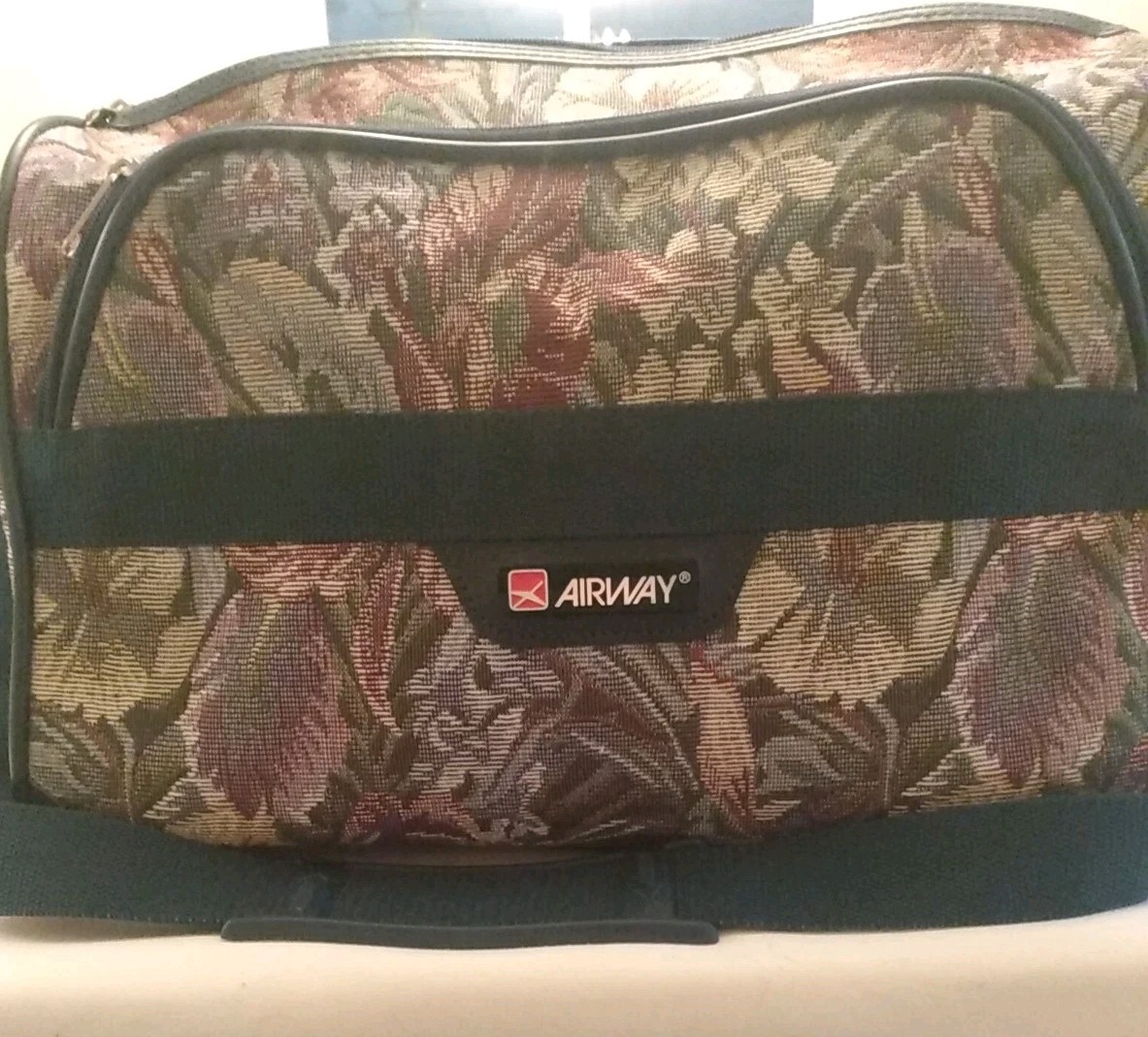 Vintage Airway Floral Tapestry Pattern, Carry On Travel Bag