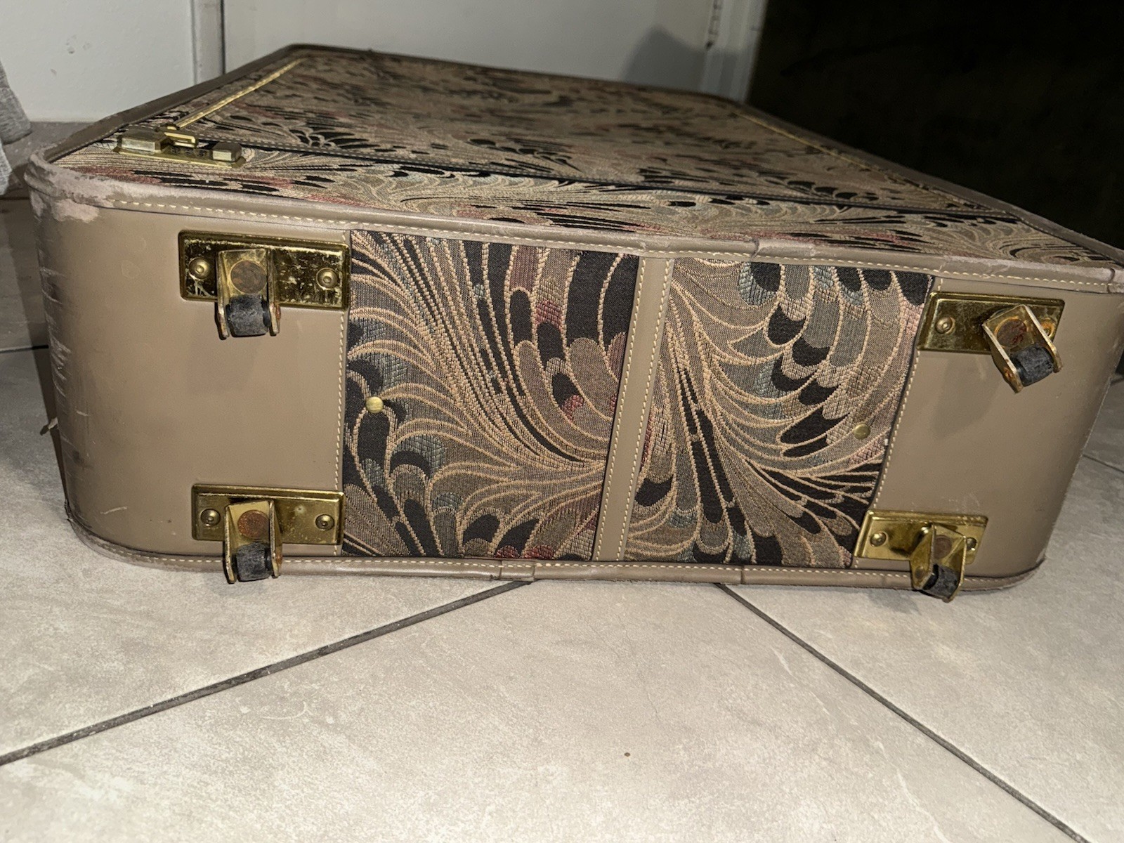 Vintage French Luggage Co. LARGE garment bag (rare) Charisma print