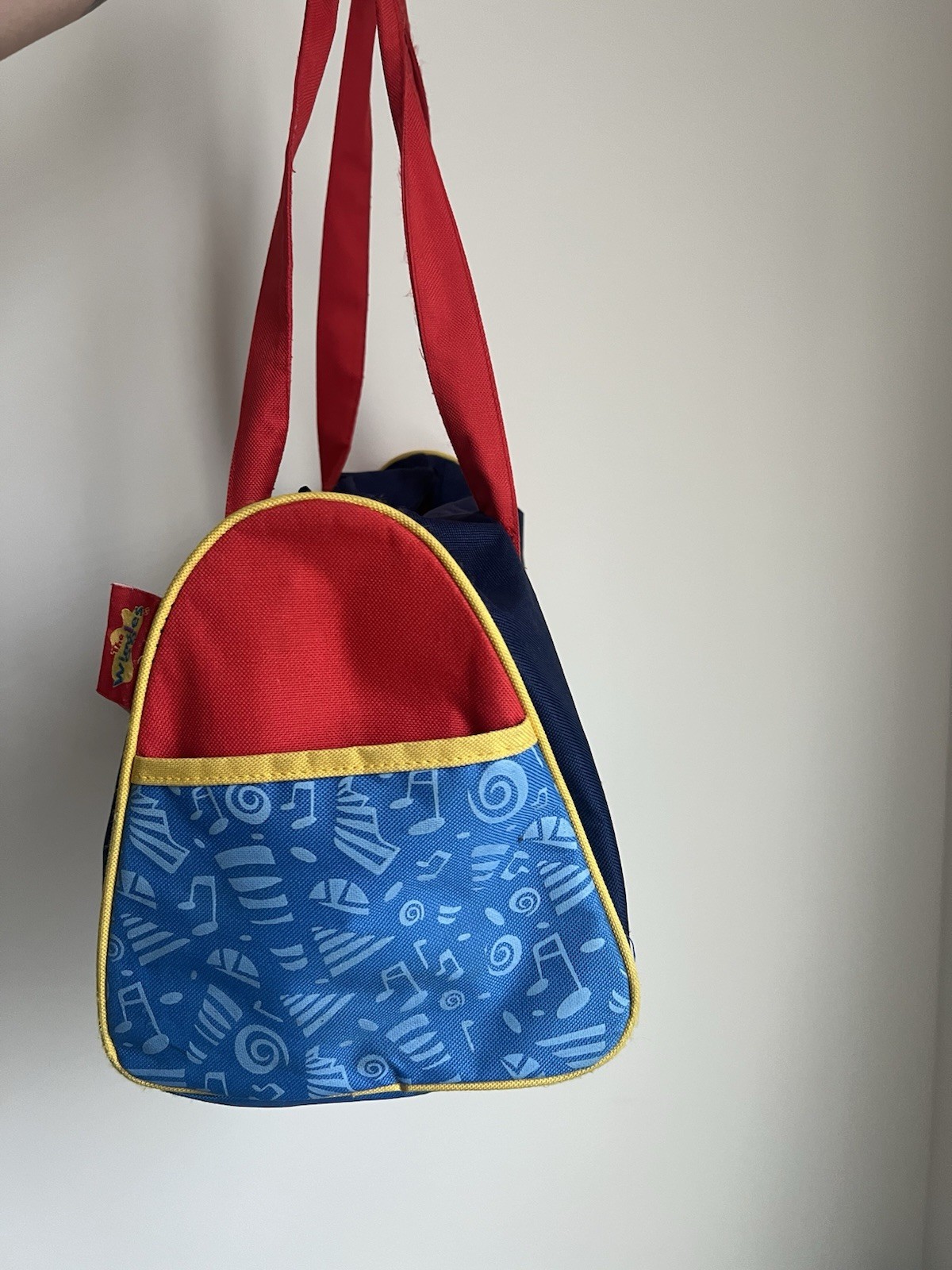 Vtg Rare Wiggles Kids Duffle Bag With Classic Characters
