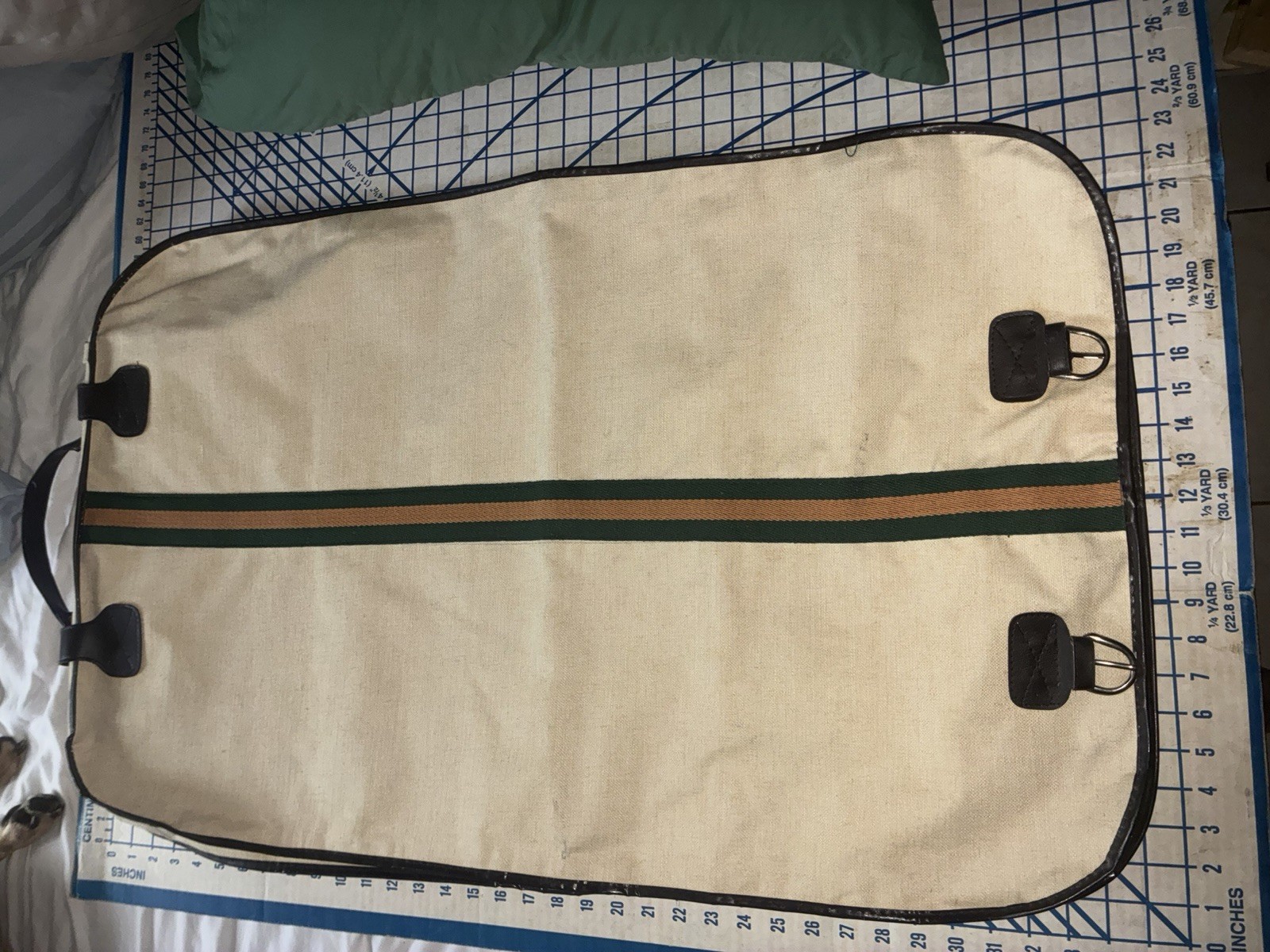 Vintage Canvas Travel Garment Folding Bag/case