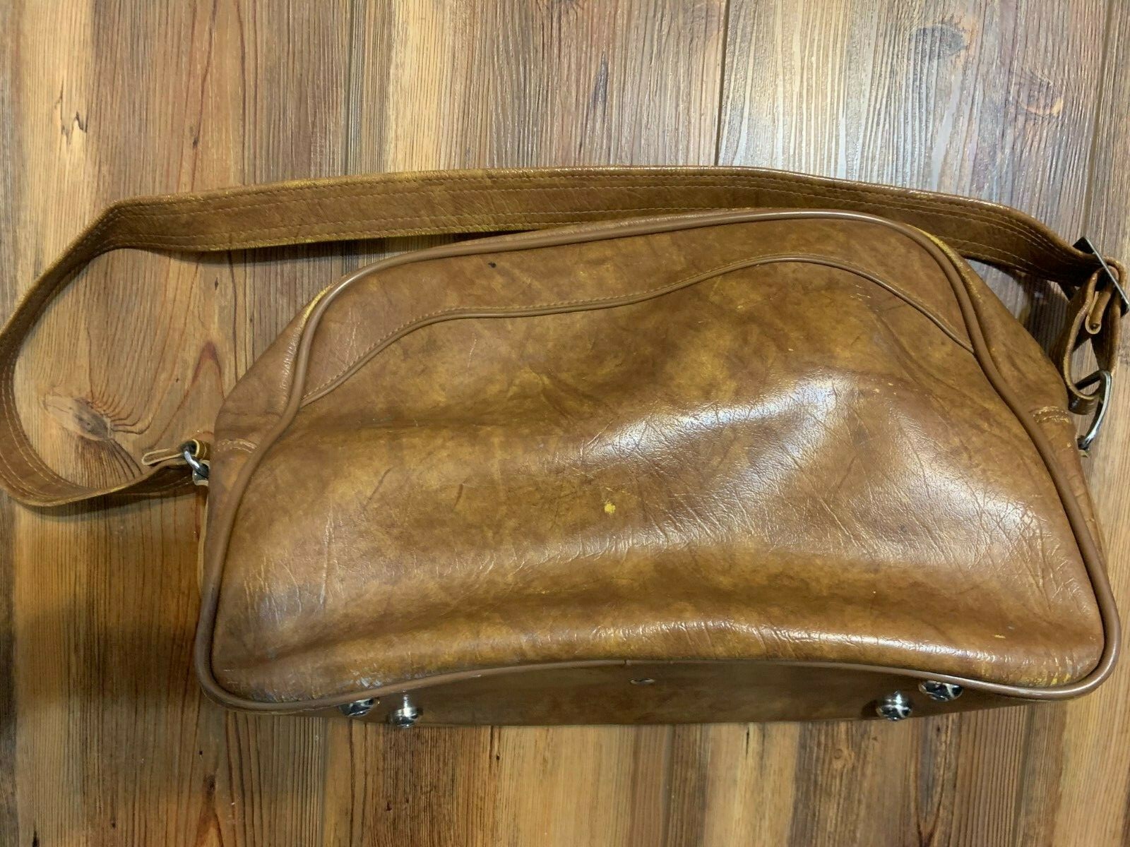 Vintage Escort American luggage Bag Brown/Tan (made in Japan)
