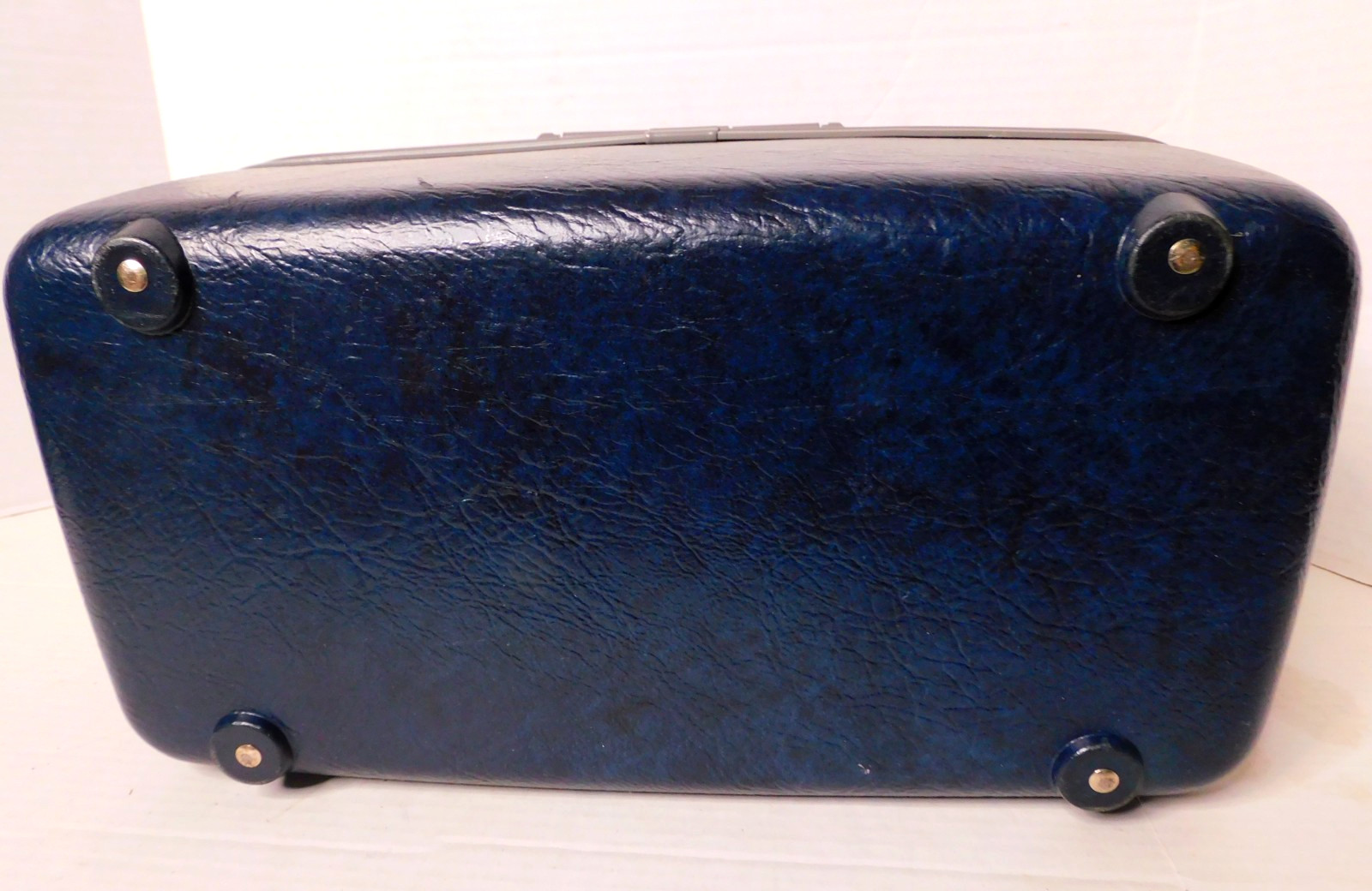 Samsonite Vintage Travel Hard Case – Full Mirror – No Tray – Dark Blue – EUC!