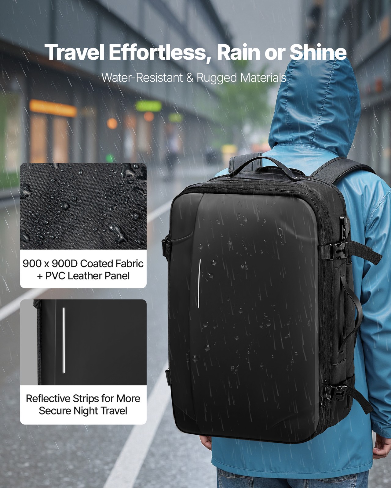 VEVOR Vacuum Travel Backpack 65L Expandable Vacuum Seal Compression Backpack