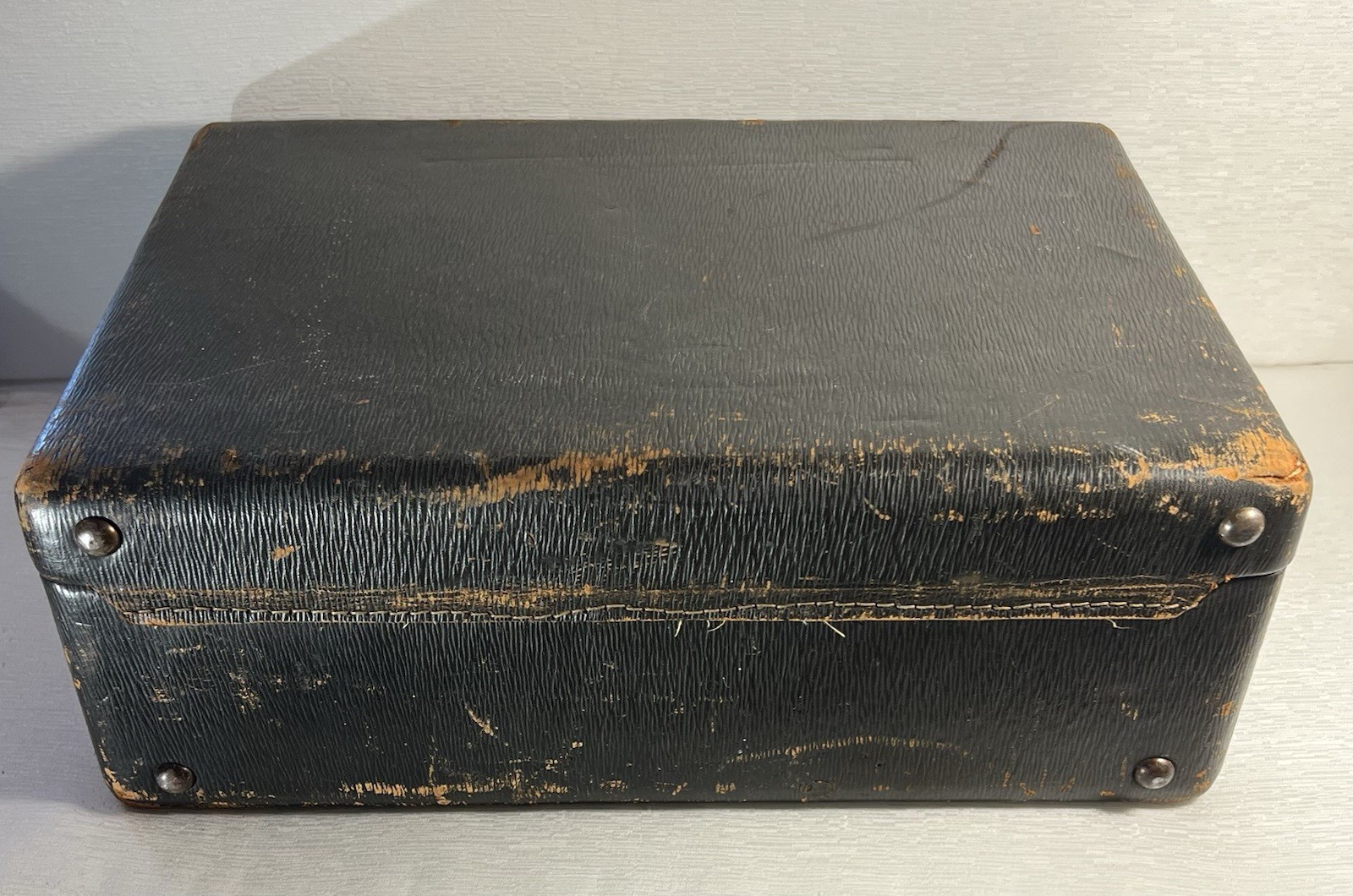 Vintage Salesman Sample Case/ Train Travel Make Up Case 1940s Top Grain Leather