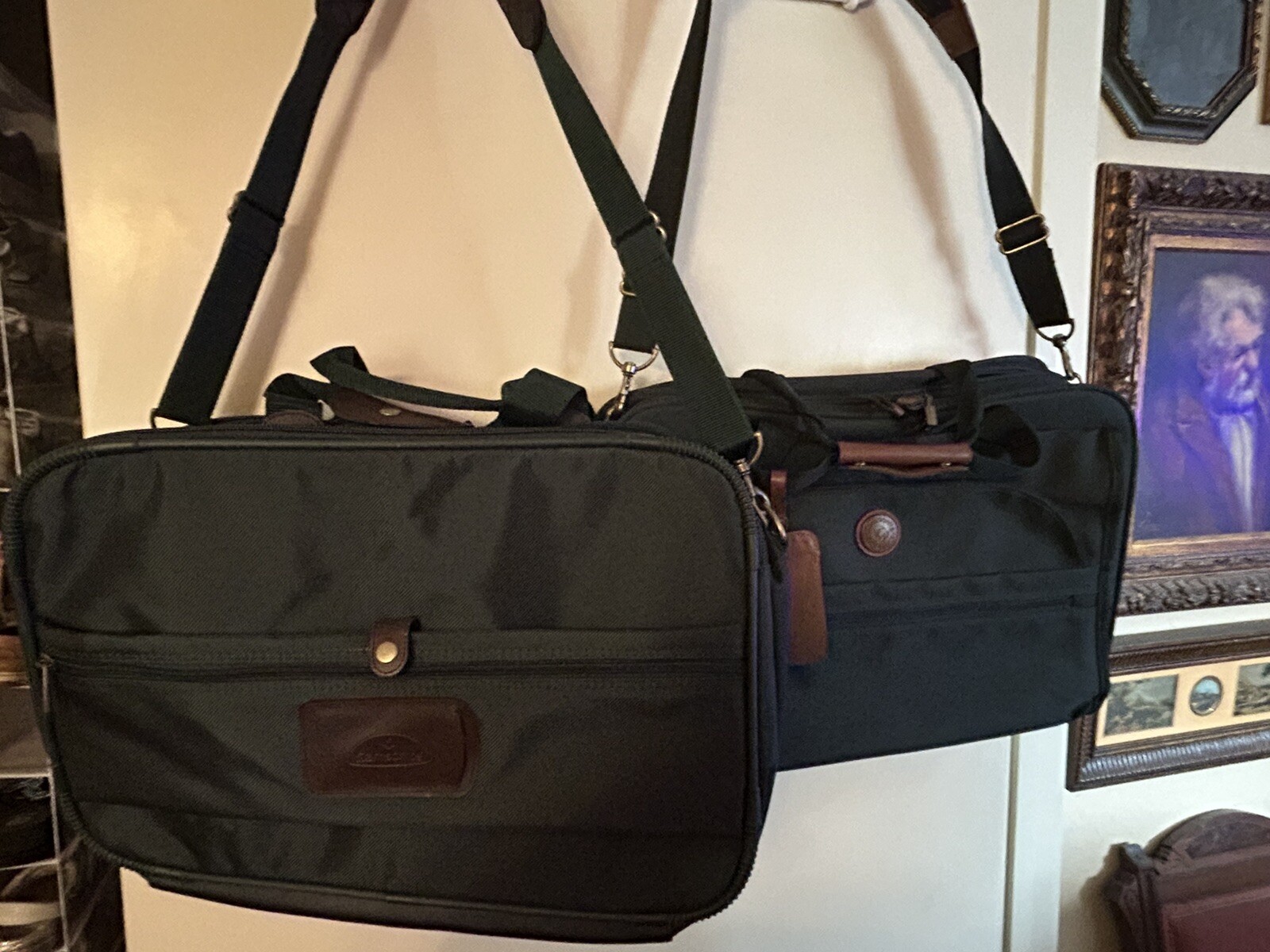 2 VINTAGE SAMSONITE “ULTRALITE 2” BAGS -HUNTER GREEN-DURABILITY- NEVER USED!