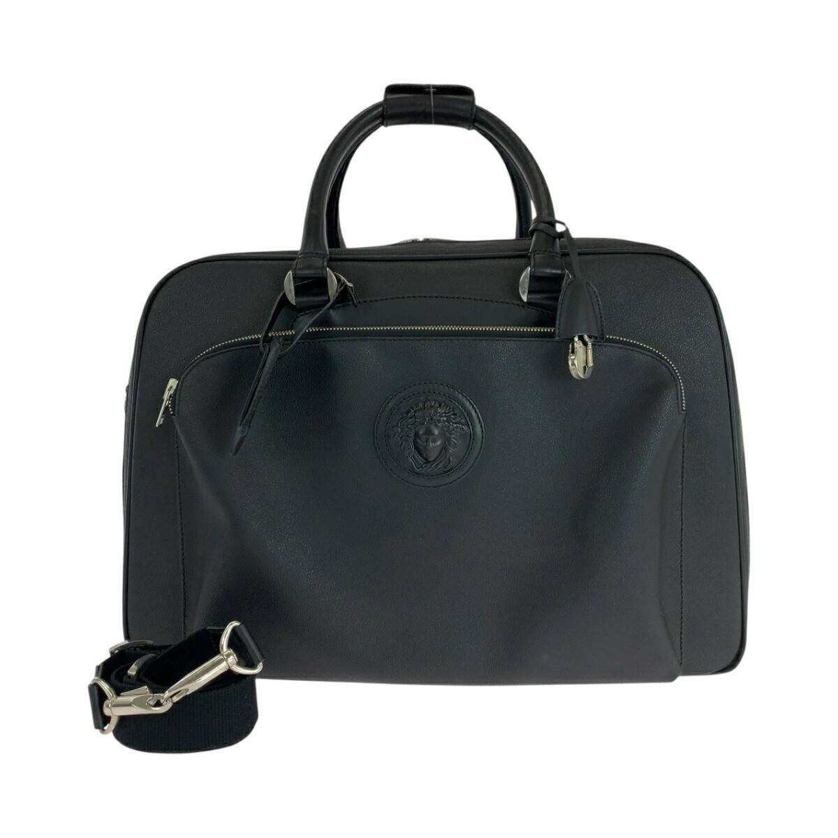 Versace Gianni Versace Medusa Leather Boston Bag – DUTY FREE