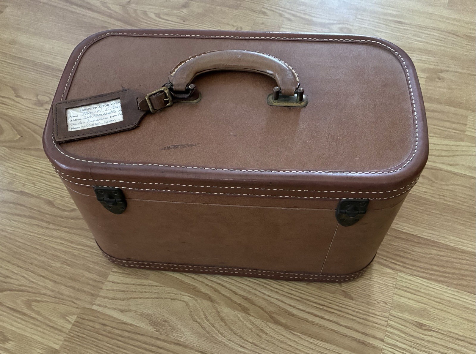 Vintage Skyway Suitcase 50,s Overnight Carry On Hard