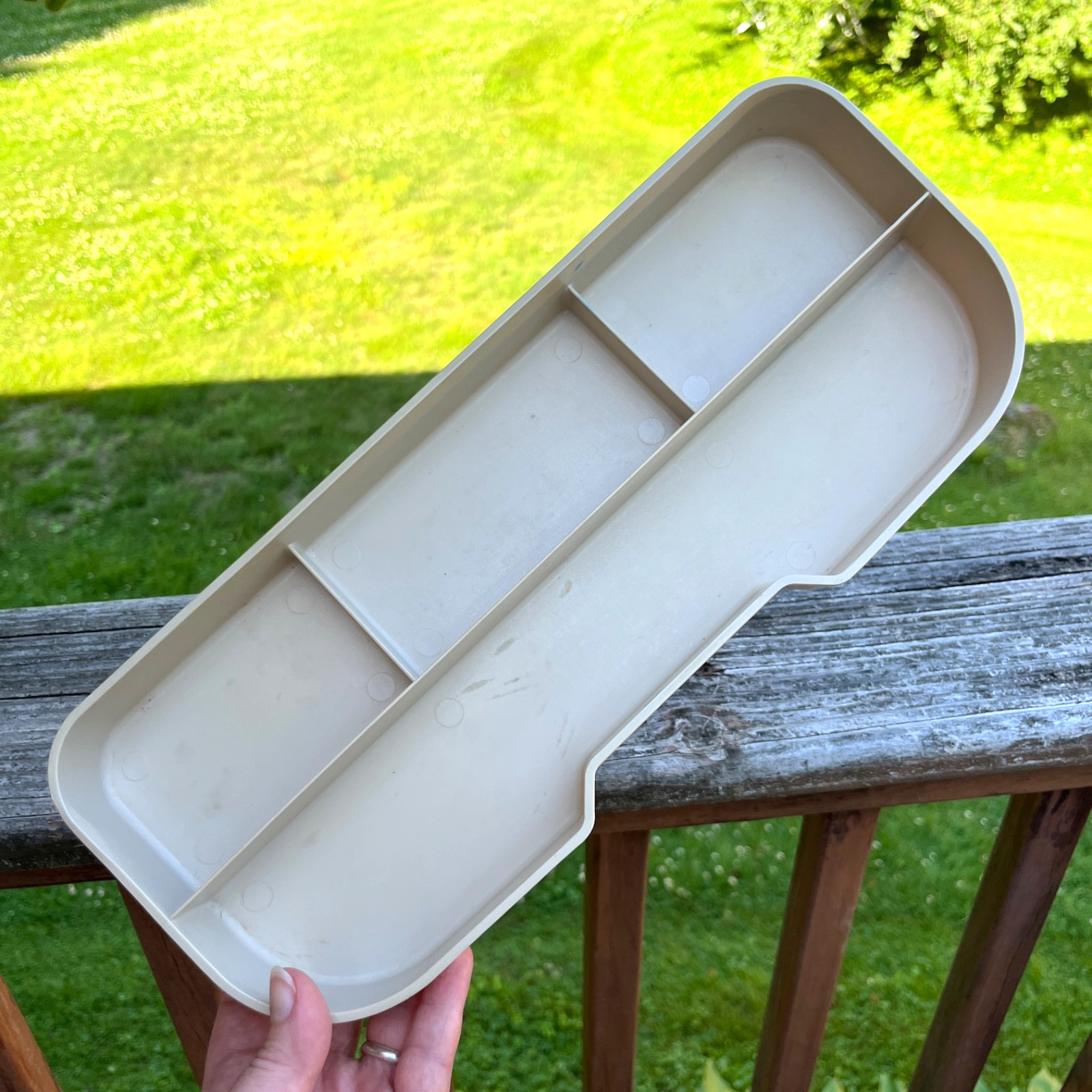 Vintage American Tourister Train Case Replacement Tray ONLY Plastic Organizer