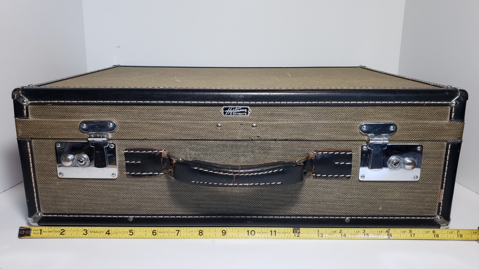 Vintage 1950’s Hartmann Skymate Hardcase Travel Luggage (Carry-on size)