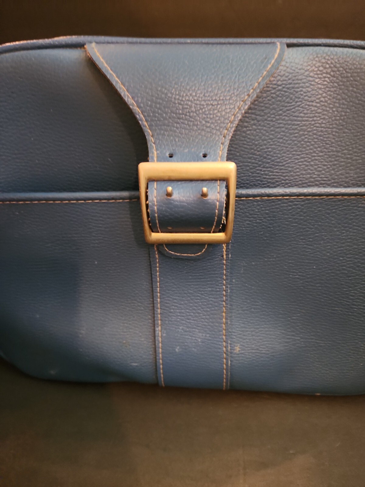 Vintage Samsonite Saturn II Blue Travel Bag Purse Shoulder Strap