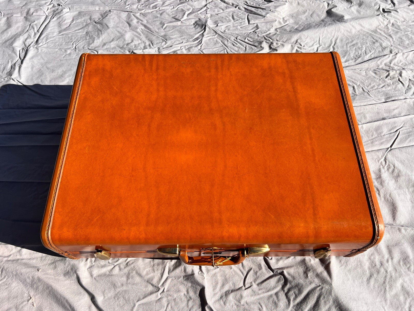 Samsonite Streamlite Style 4635 Suitcase Luggage With Key! Vintage 1940s 1950s