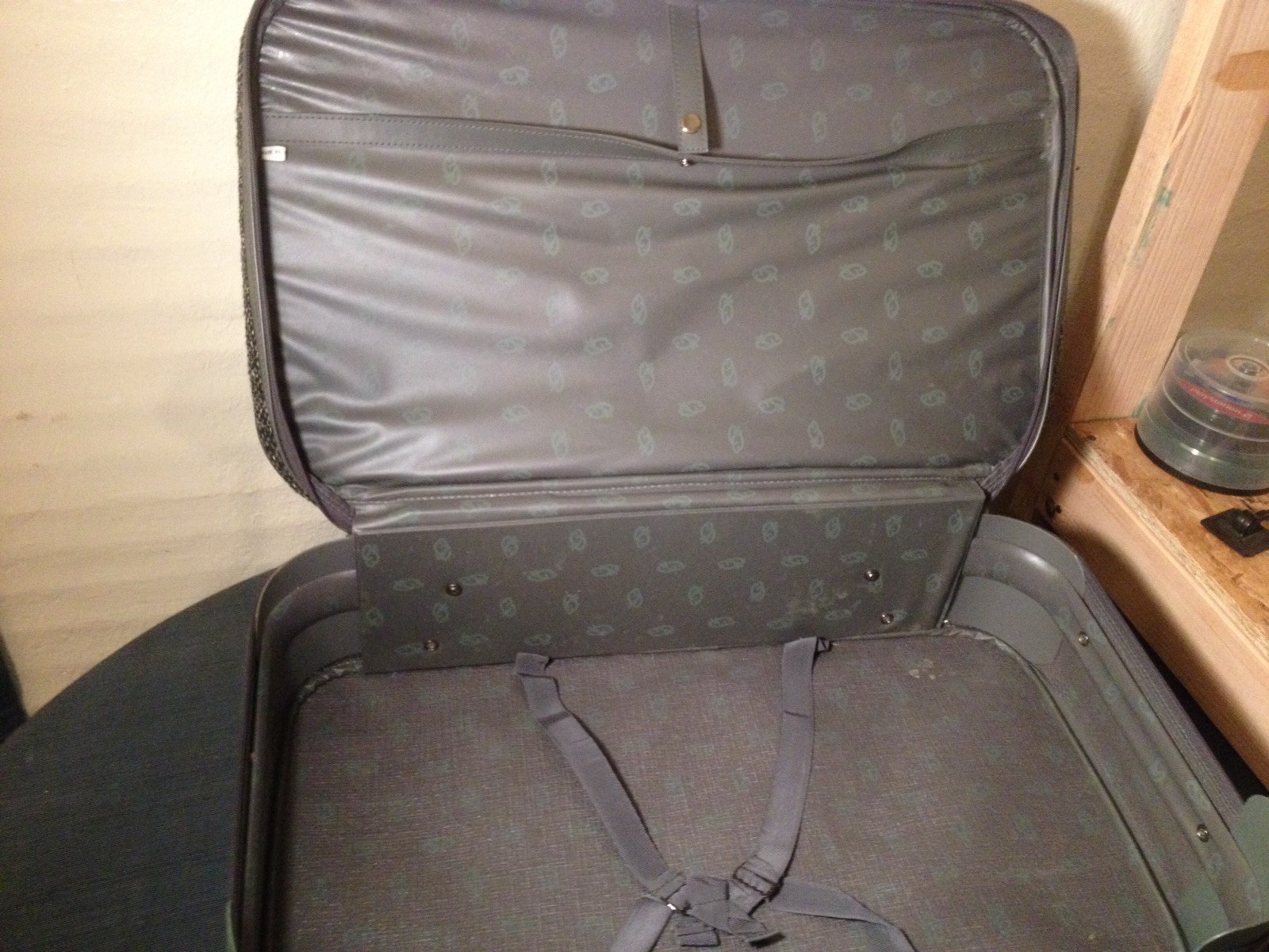 Vintage Retro Oscar De La Renta Gray Tweed 3pc Luggage Set Suitcase Carry on Bag