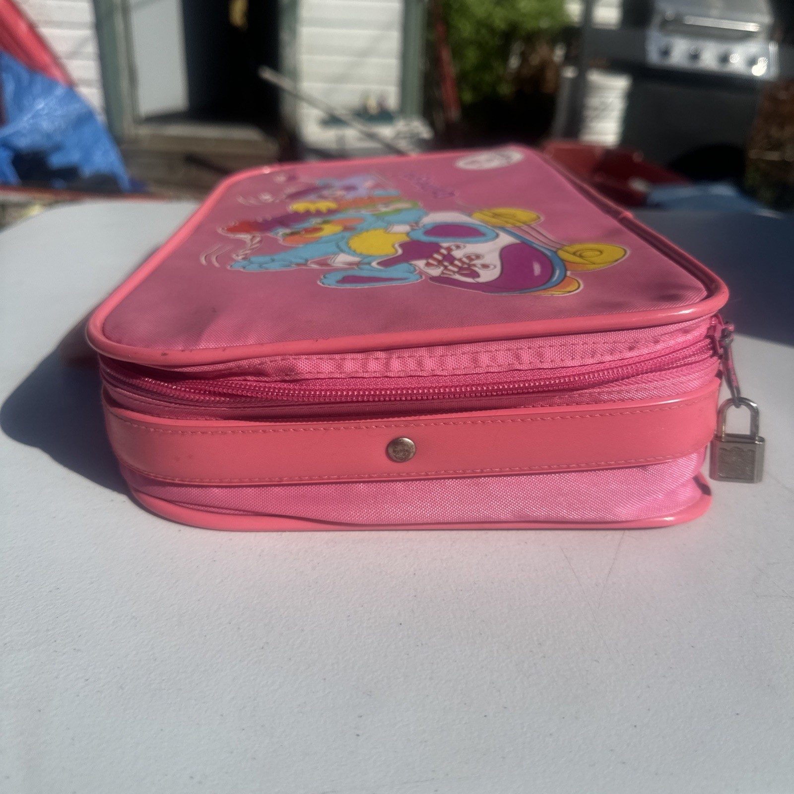 VTG 1980s Popples On The Go Pink Travel Overnight Case Suitcase Bag Lock READ