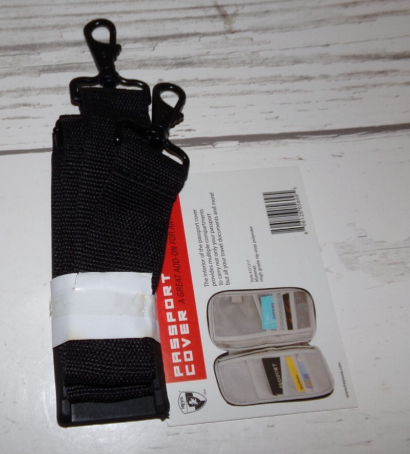 Luggage New Heys Zippered Hard Shell Makup Case Black w/ Strap