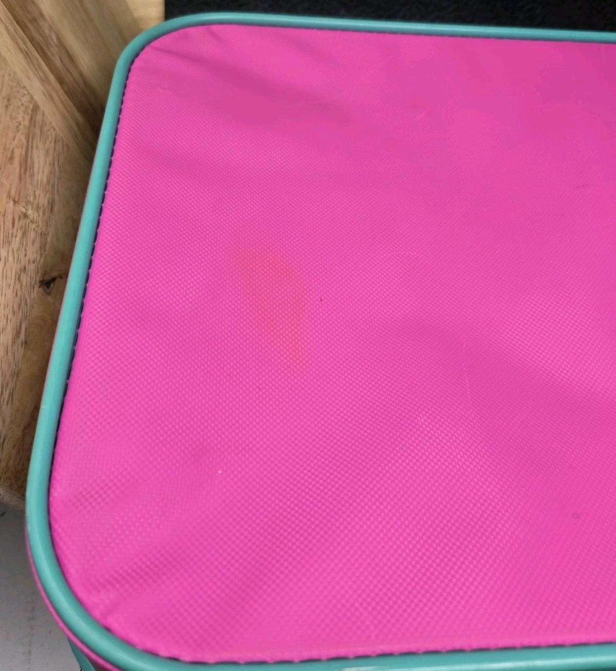 VTG 1996 Spottie Dottie Sassy SANRIO Pink Soda Shoppe Luggage Suitcase Carryon