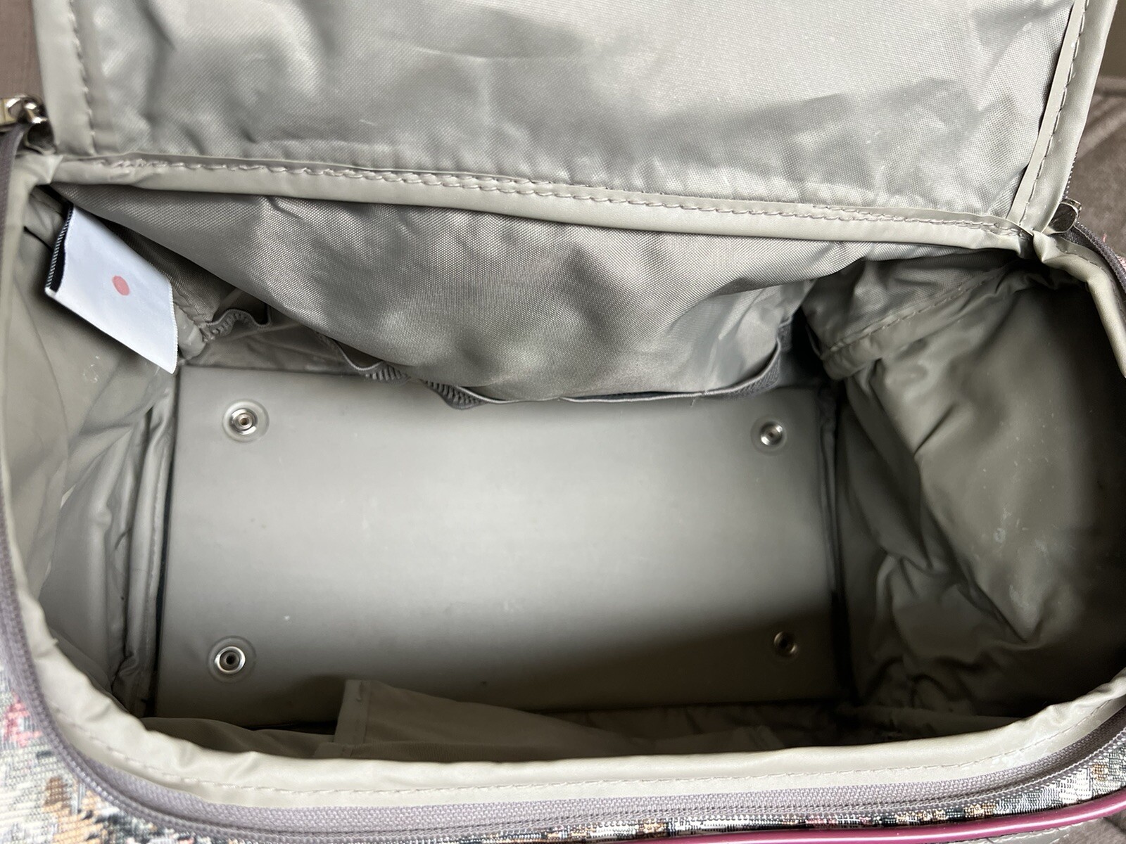 Airway Bag Tapestry Grey Green Carry On Over The Shoulder. Clean Inside Out.