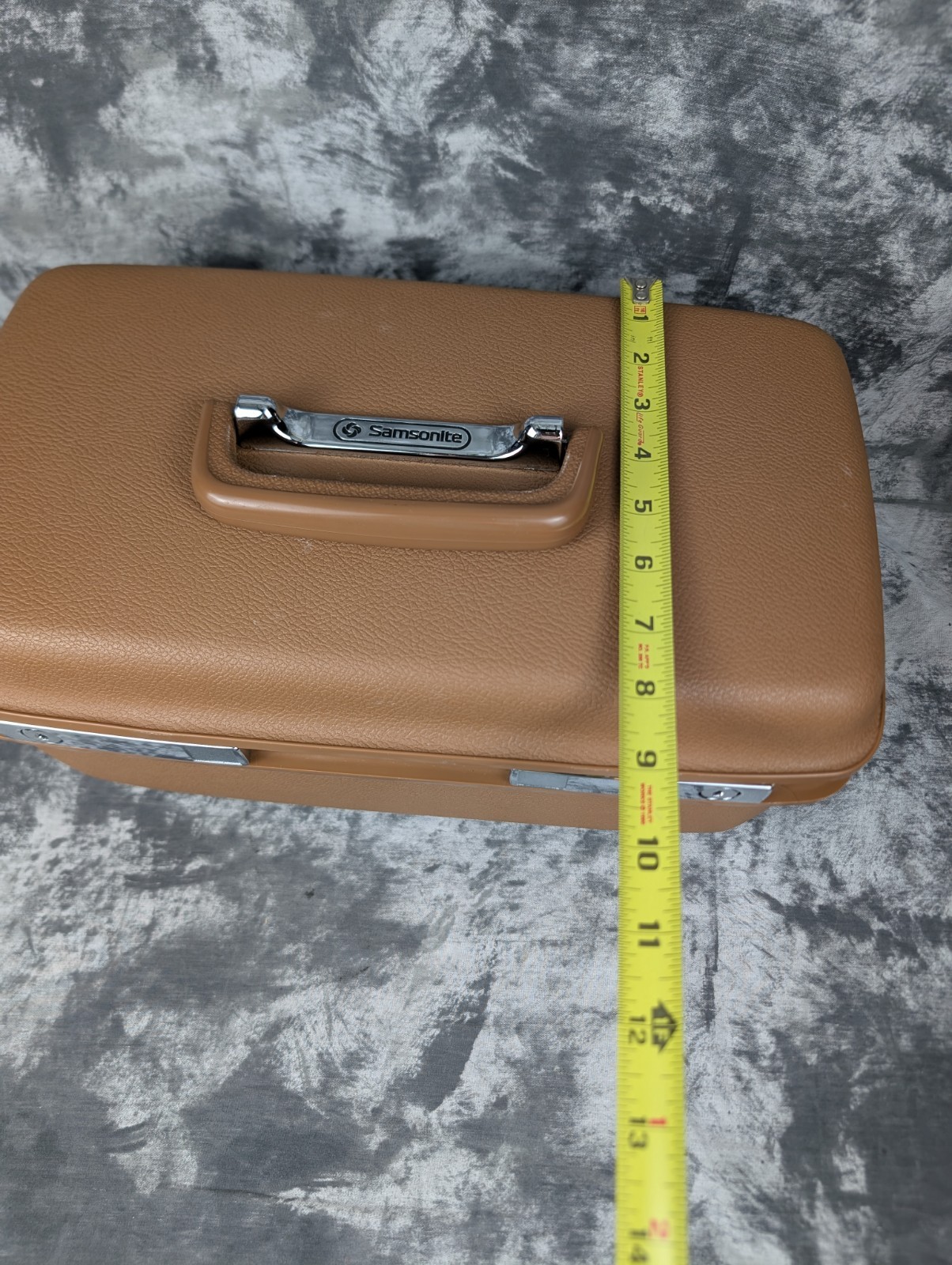 Samsonite Concord Terra Cotta Train Case Beauty Mirror 1982 Original Box No Key