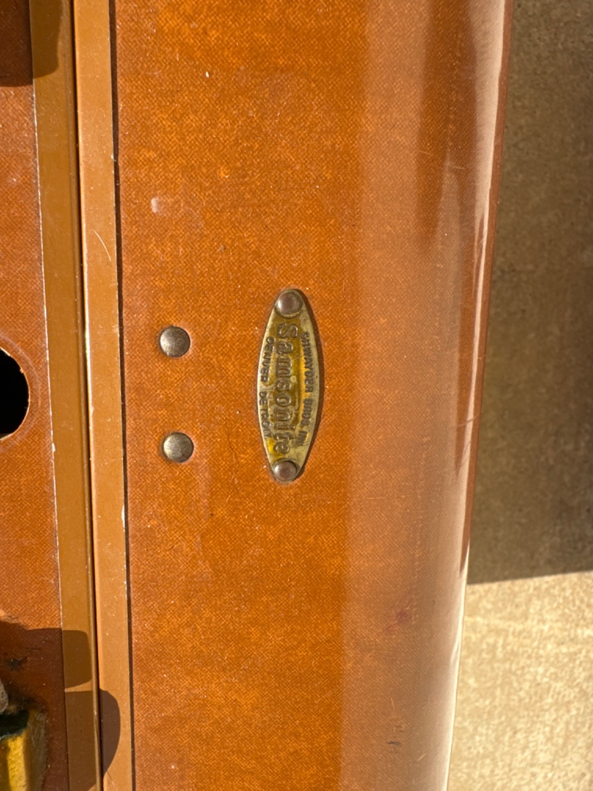 Samsonite Streamlite Style 4632 Suitcase Luggage Vintage 1940s 1950s **No Key