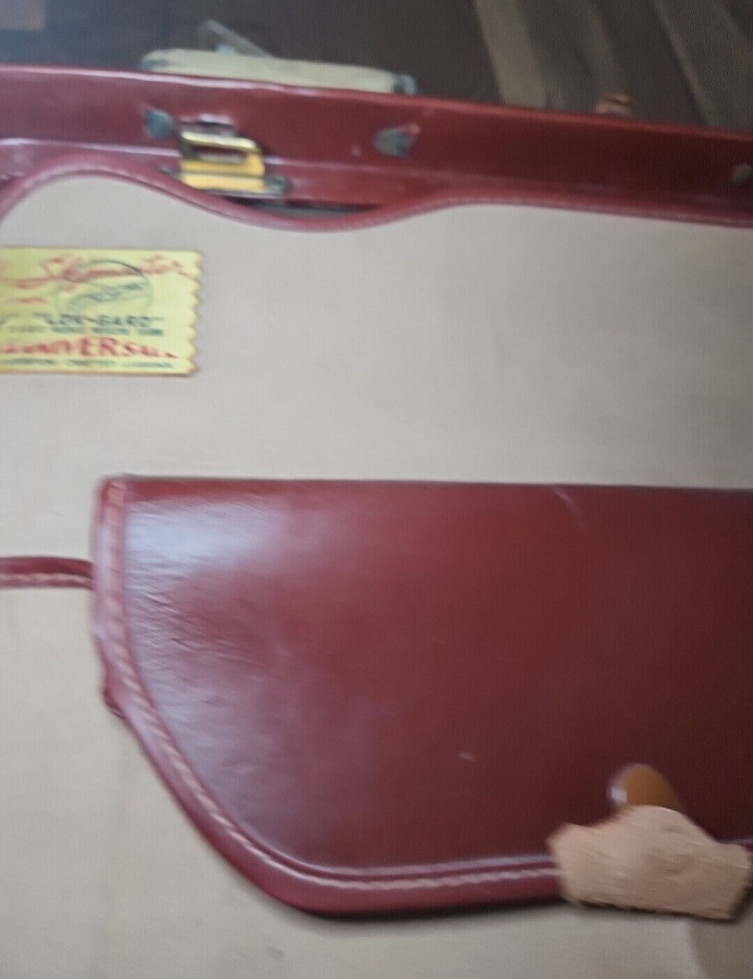Vintage Top Grain Cowhide – BROWN LEATHER SUITCASE – Skymaster LOK GUARD