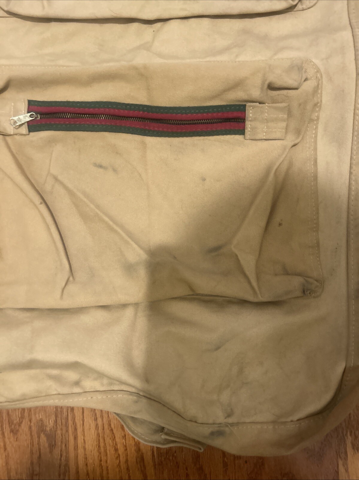 Vintage Abdalla Atlanta Thick Canvas Duffel Luggage Rucksack 40”X 24”