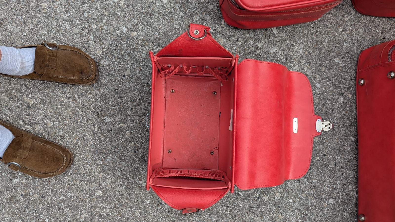 Vintage Hot Pink Salmon Samsonite Royal Traveler Traveller 4 Piece Case Luggage