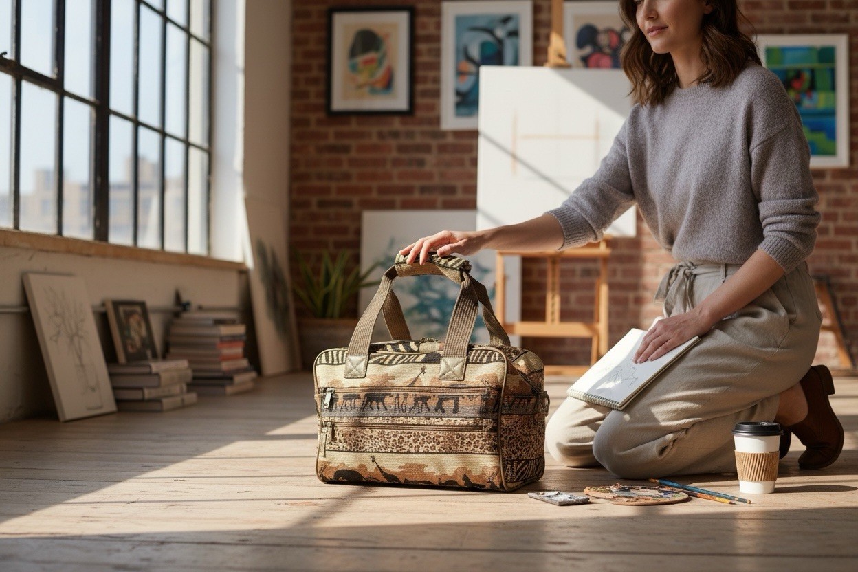 Pioneer Express Safari Tapestry Weekender Travel Bag Carry-On Travel Bag