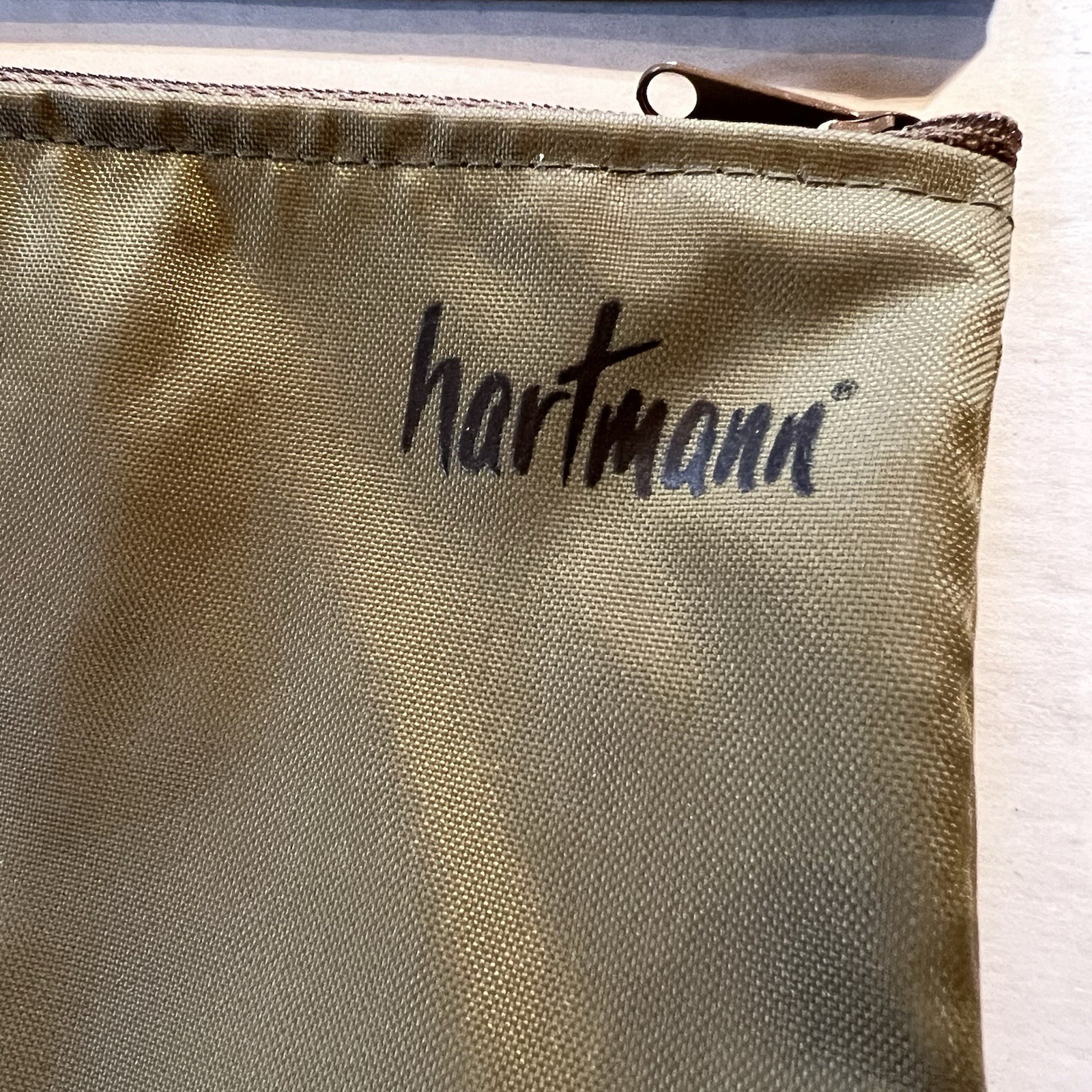 2 Hartmann Nylon Drawstring Shoe Bag & 2 Zipper Lined Pouch Case