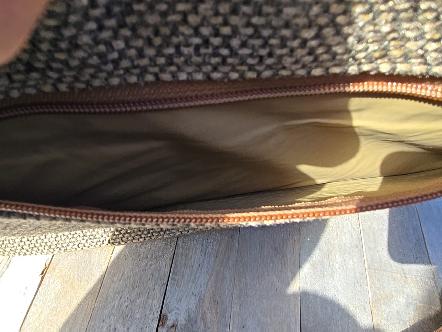 Vintage Hartmann Luggage Tweed & Leather Travel Shoulder Messenger Bag Carry On