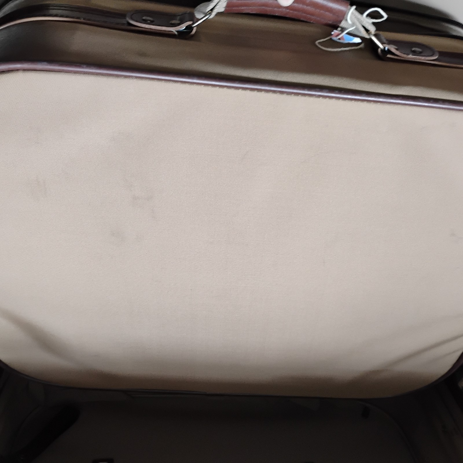 Vintage 4 Piece Samsonite Luggage Nylon Construction With Leather Accents