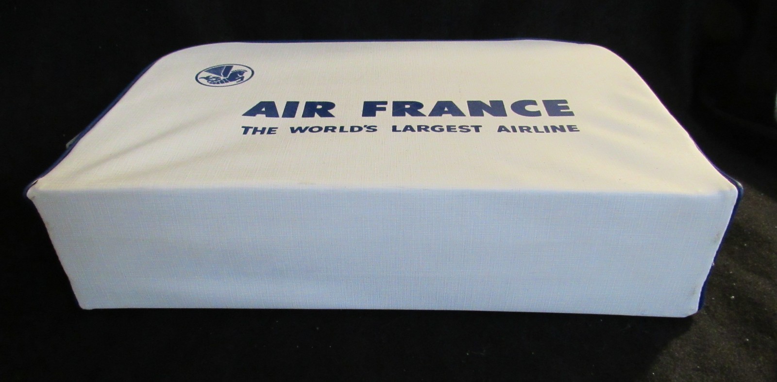 1960 S ERA AIR FRANCE LUGGAGE TOTE BAG EXCELLENT CONDITION 17 1/2 X 11