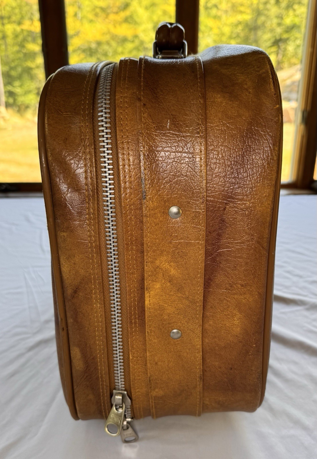 Vintage American Tourister Brown Attache Briefcase Carry On Luggage Retro