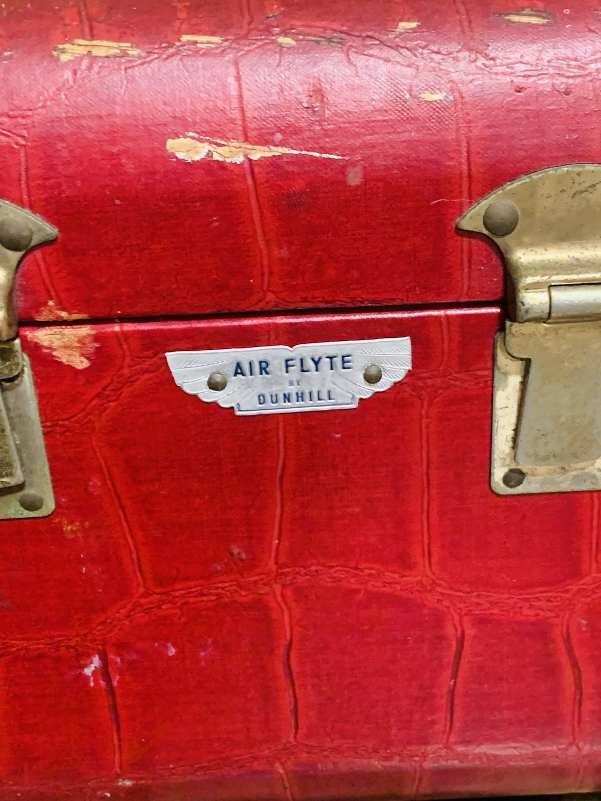 Antique Dunhill Air Flyte Cosmetic Train Hard Case Prop