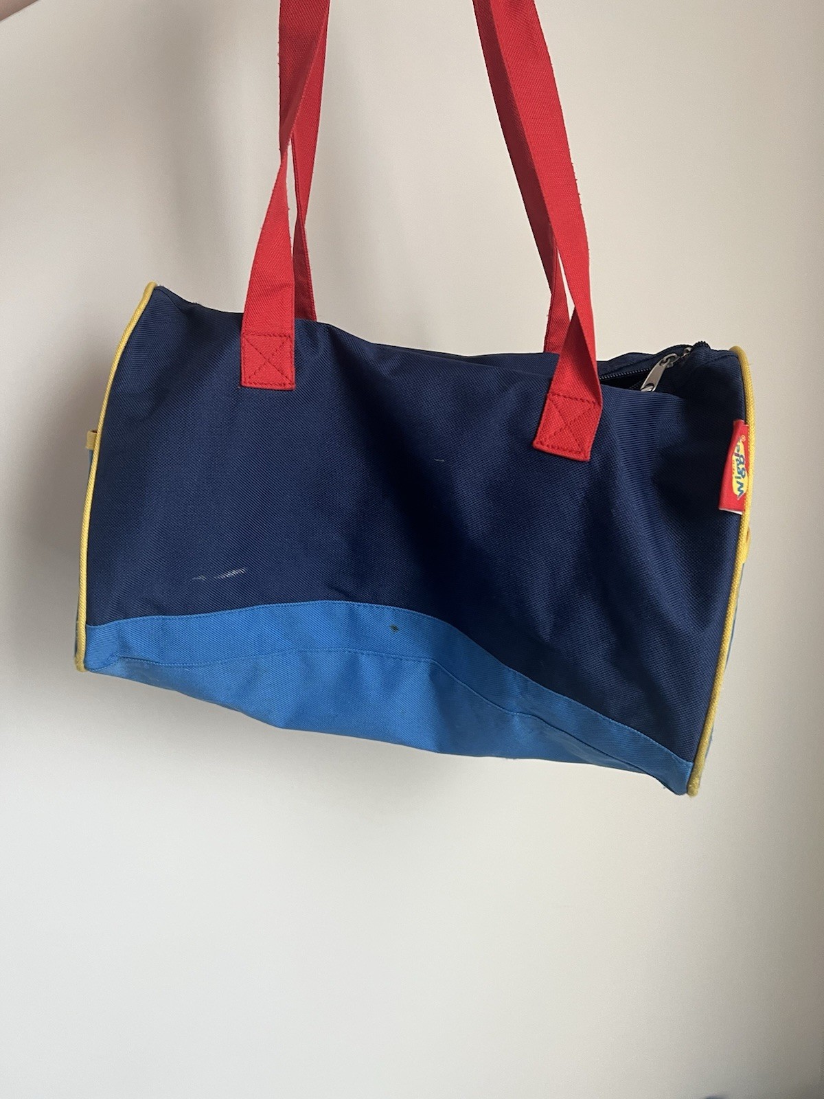 Vtg Rare Wiggles Kids Duffle Bag With Classic Characters