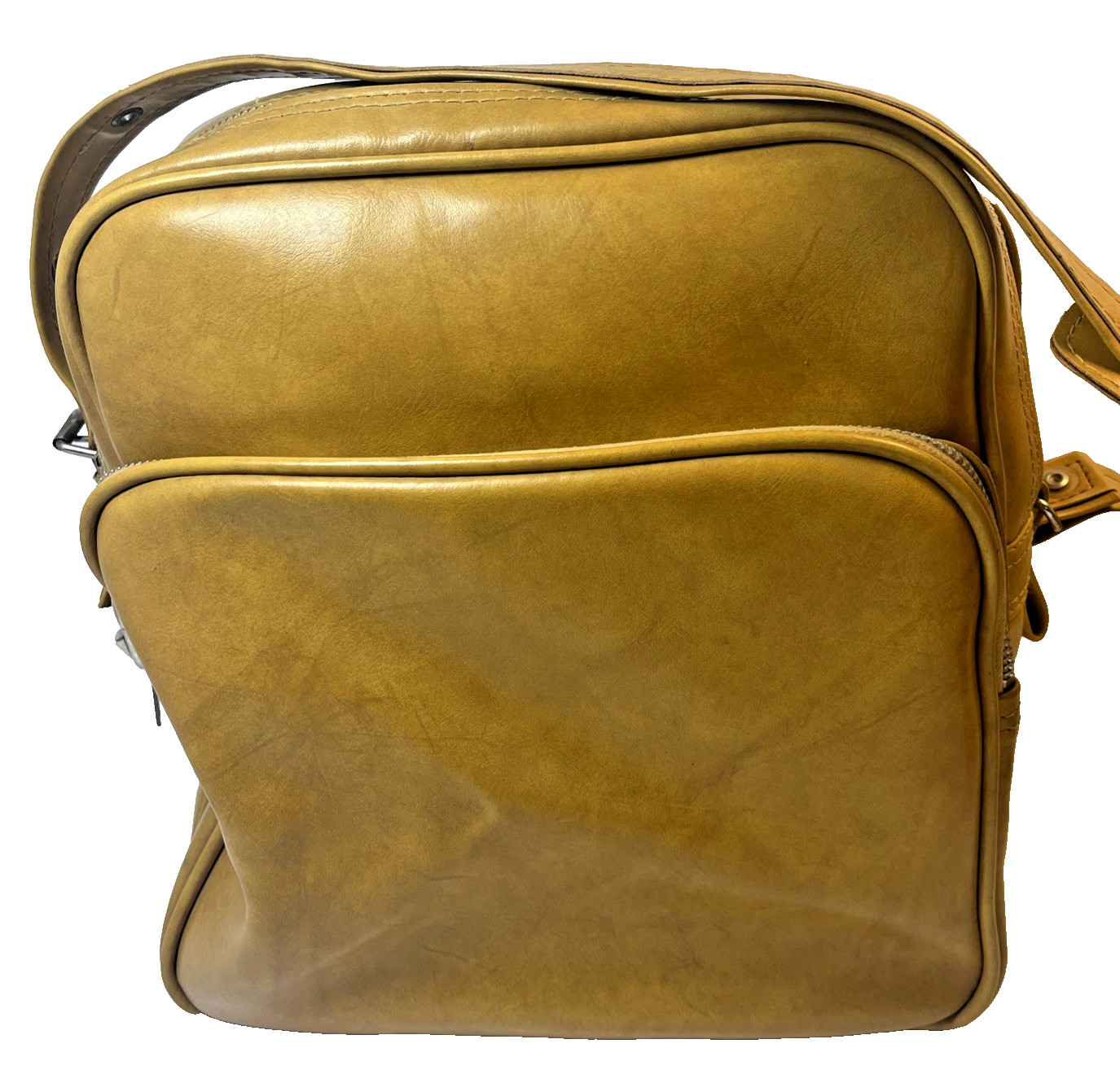 Vintage Overnight Case Bantam Travelware Peter’s Bag Corp Tan Lock Keys Camera