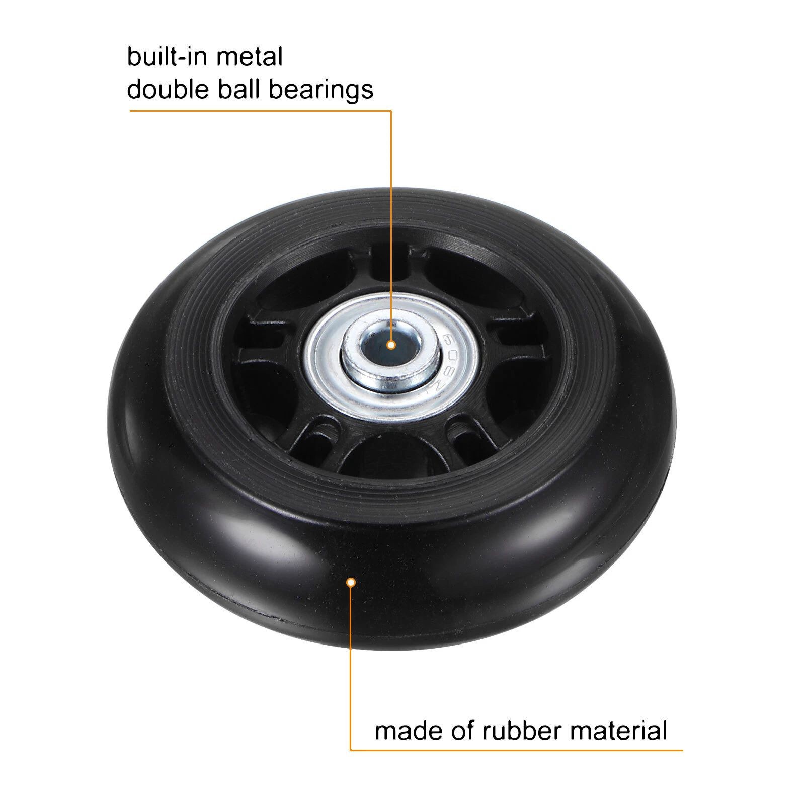 Luggage Replacement Wheels Kits Universal Repair Accessories Easy to install