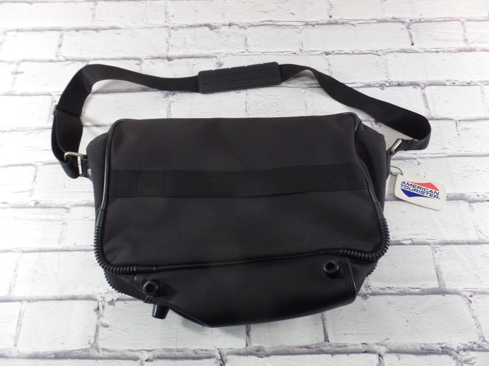 NEW American Tourister Boarding Carry On Bag Tote Travel Black Shoulder Strap