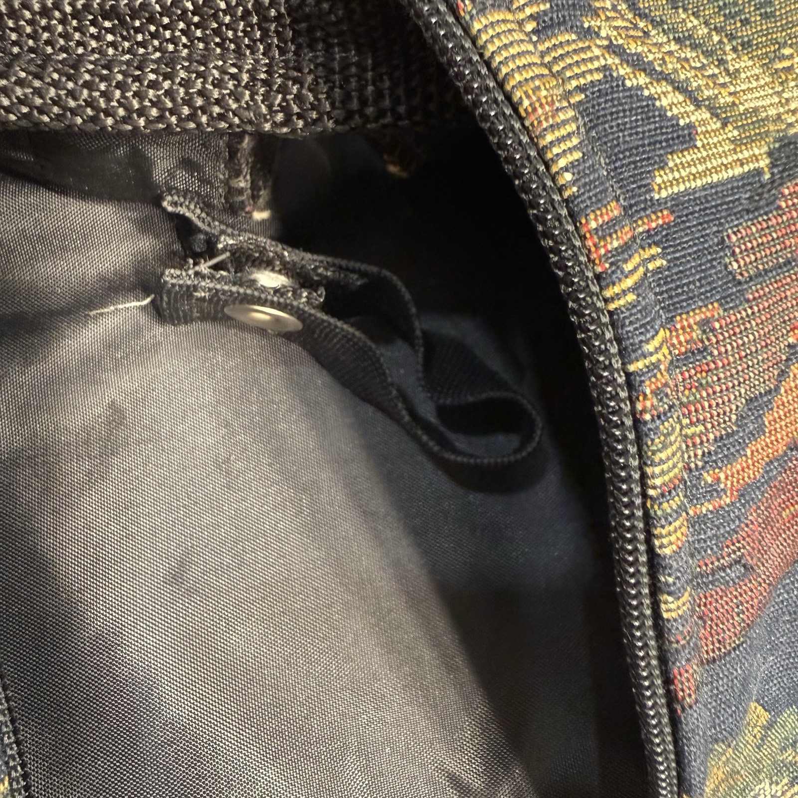 Vintage Equestrian Fox Hunt Tapestry Garment Bag Luggage Travel Dog Horse