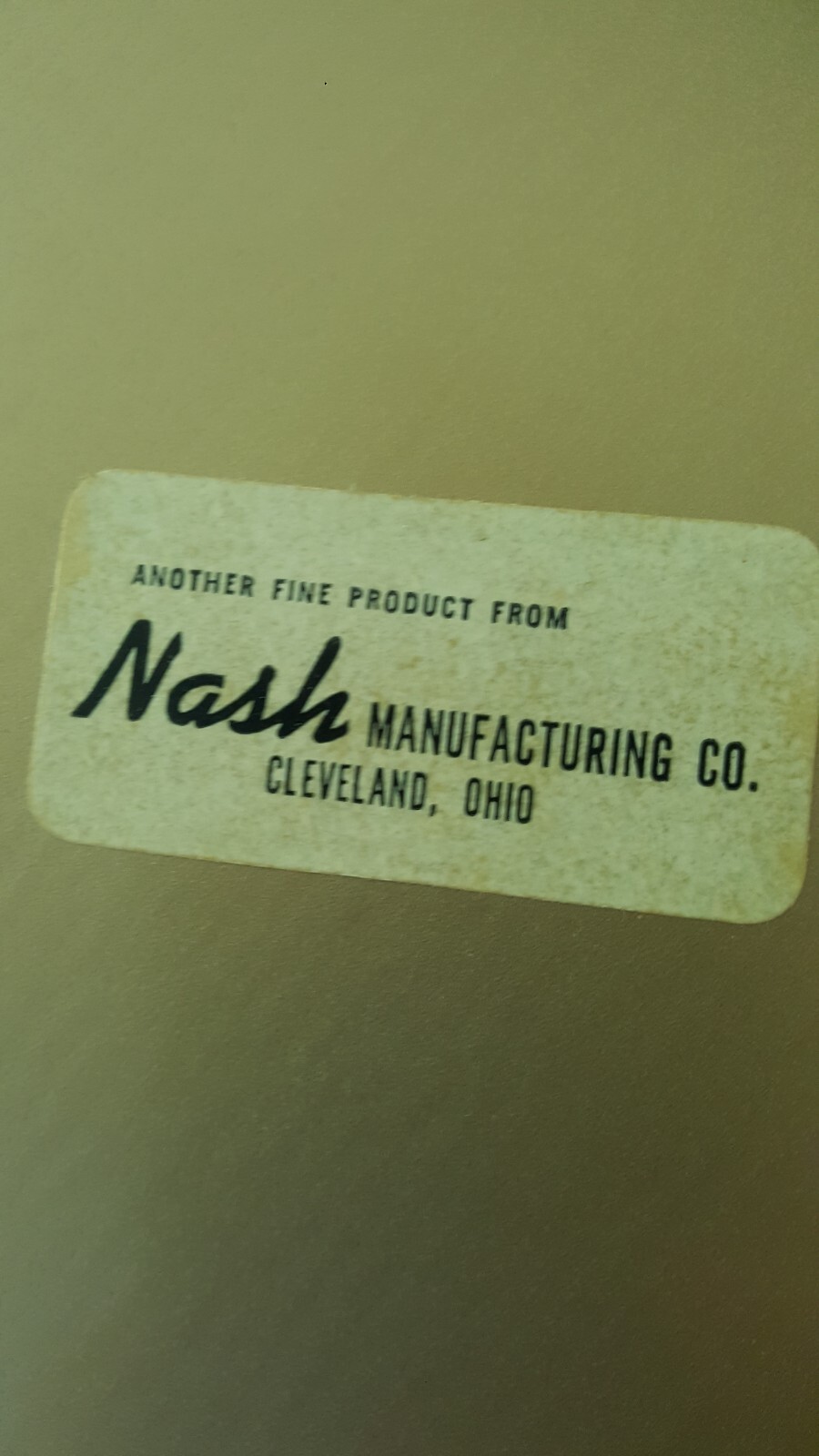 Antique Nash Mfg Co. Light Bronze Metal Suitcase Collectable Stackable Storage