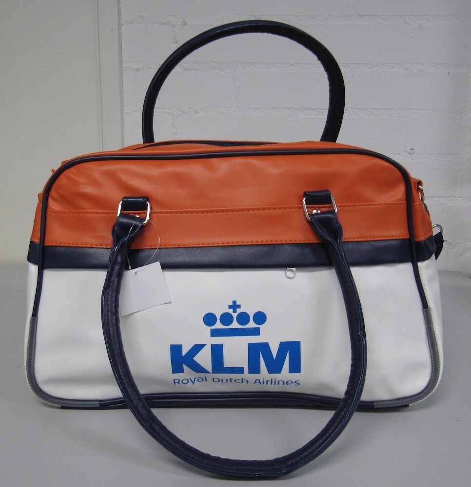 New! KLM Retro bag with carry-on strap, in alternative color: Orange