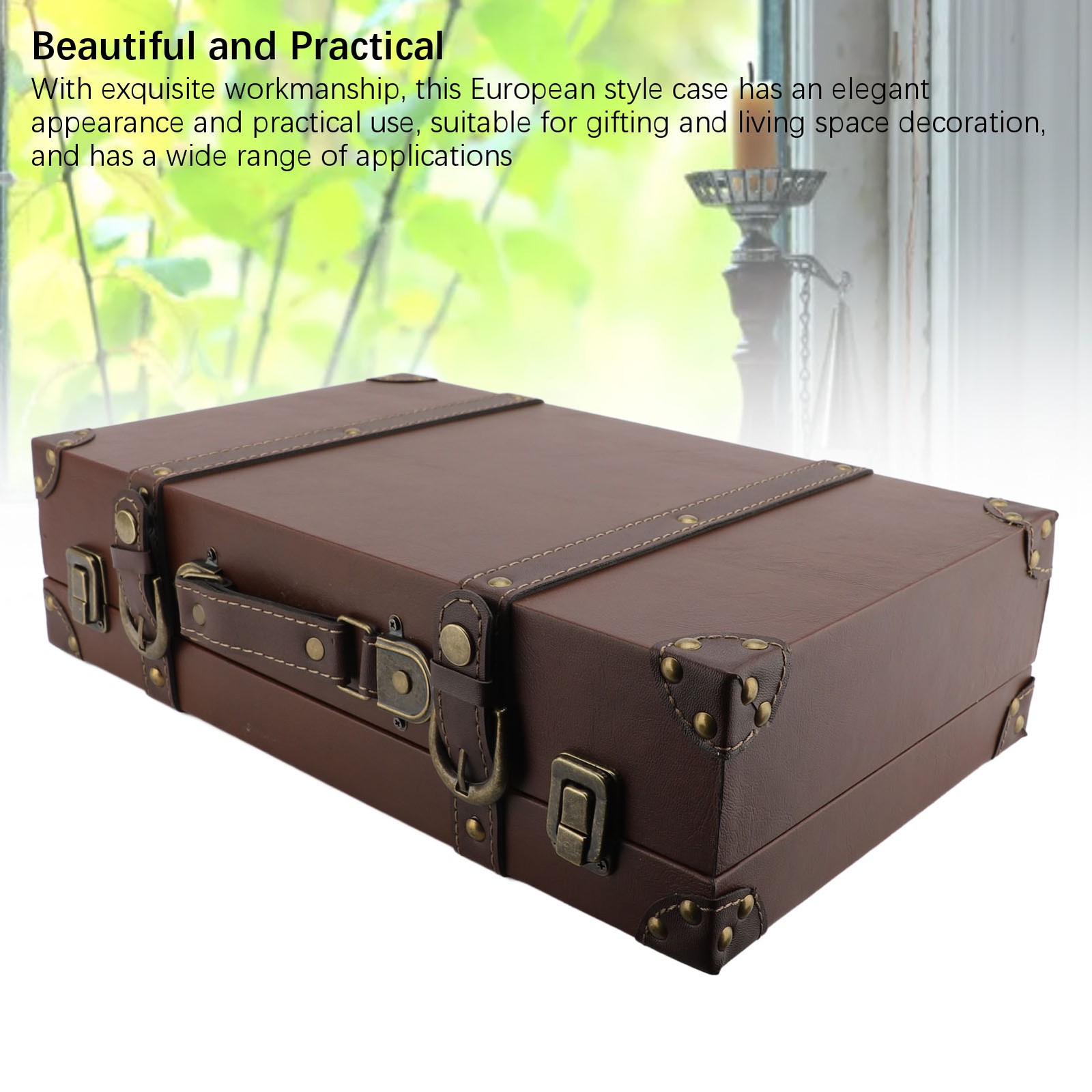 Retro Carrying Case Beautiful Storage Box For Home Use Recommended