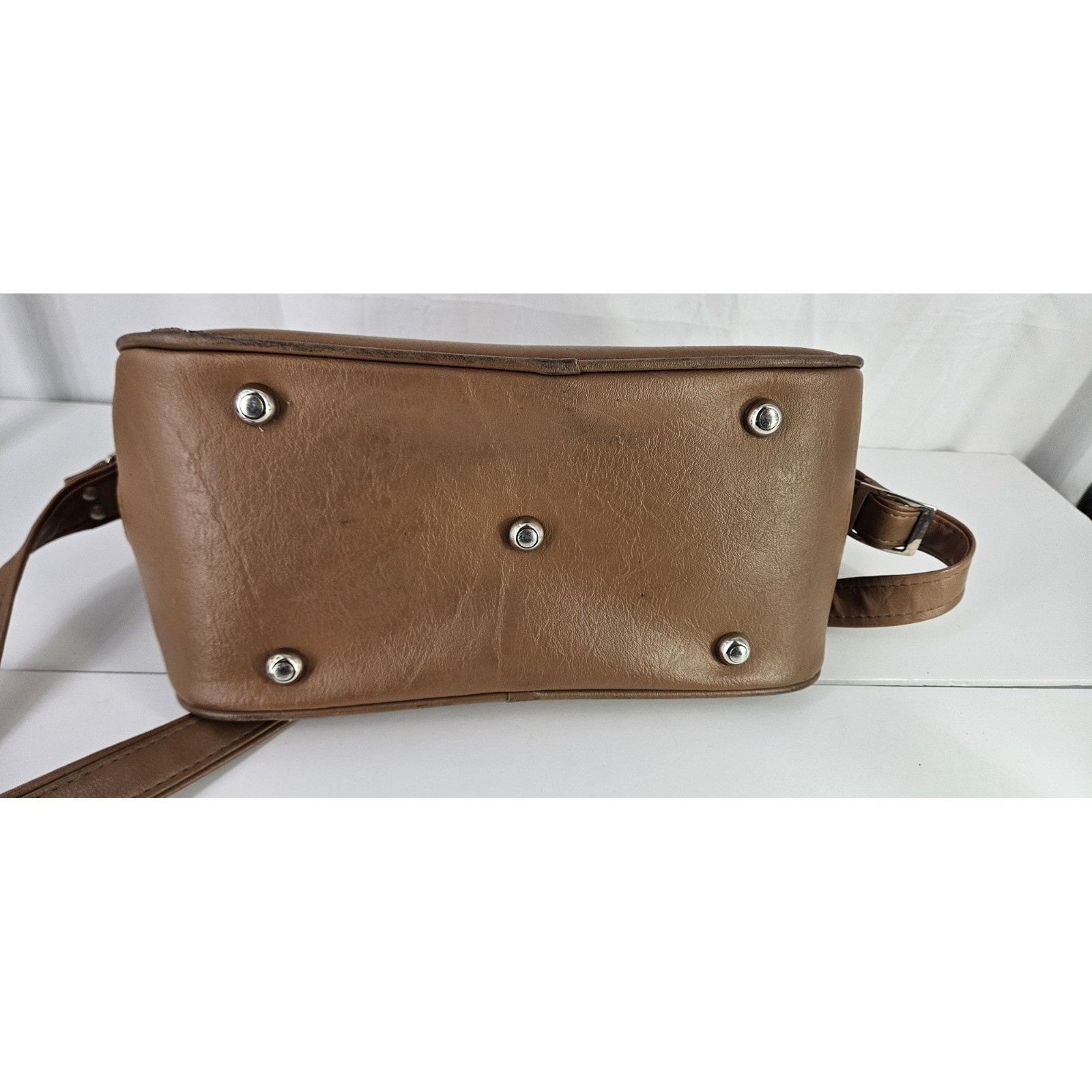 Samsonite Concord Shoulder Carry On Overnight Bag Tan/Brown Vinyl