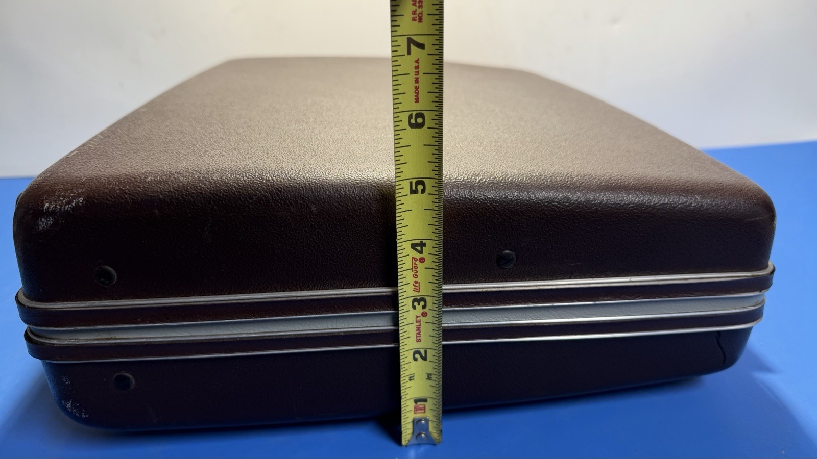 Vintage American Tourister Hard-Shell Briefcase Attache Case Brown – No Key