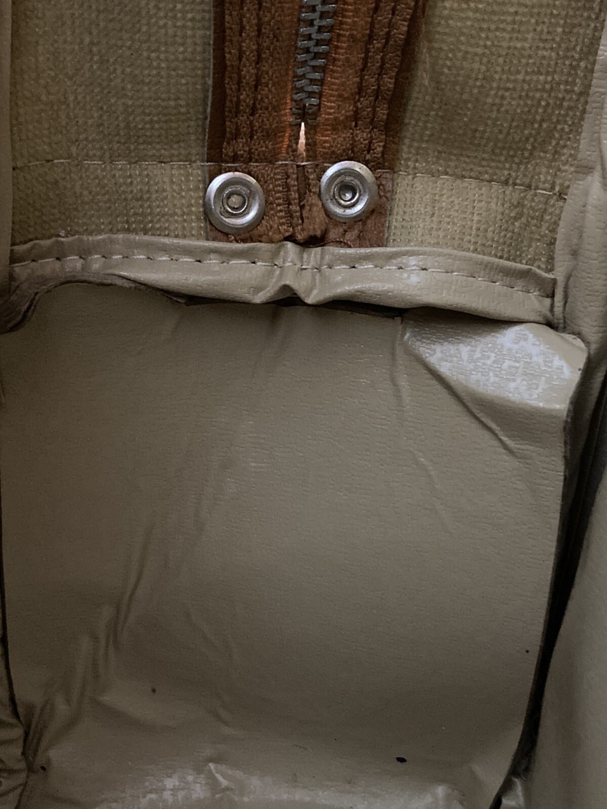 Vintage Samsonite Shoulder Tote Carry On Bag Vinyl Camel Brown Luggage Overnight