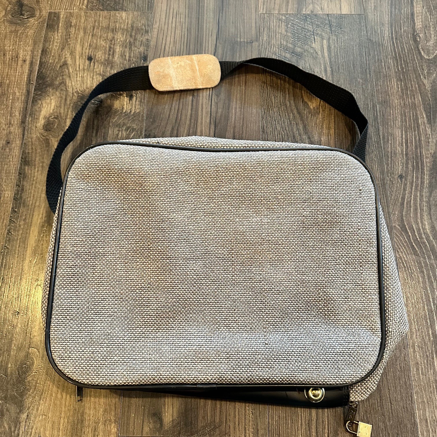 Vintage H. ROSENFELD INC. N.Y.C. OSCAR De La RENTA Tweed Travel Bag Suitcase