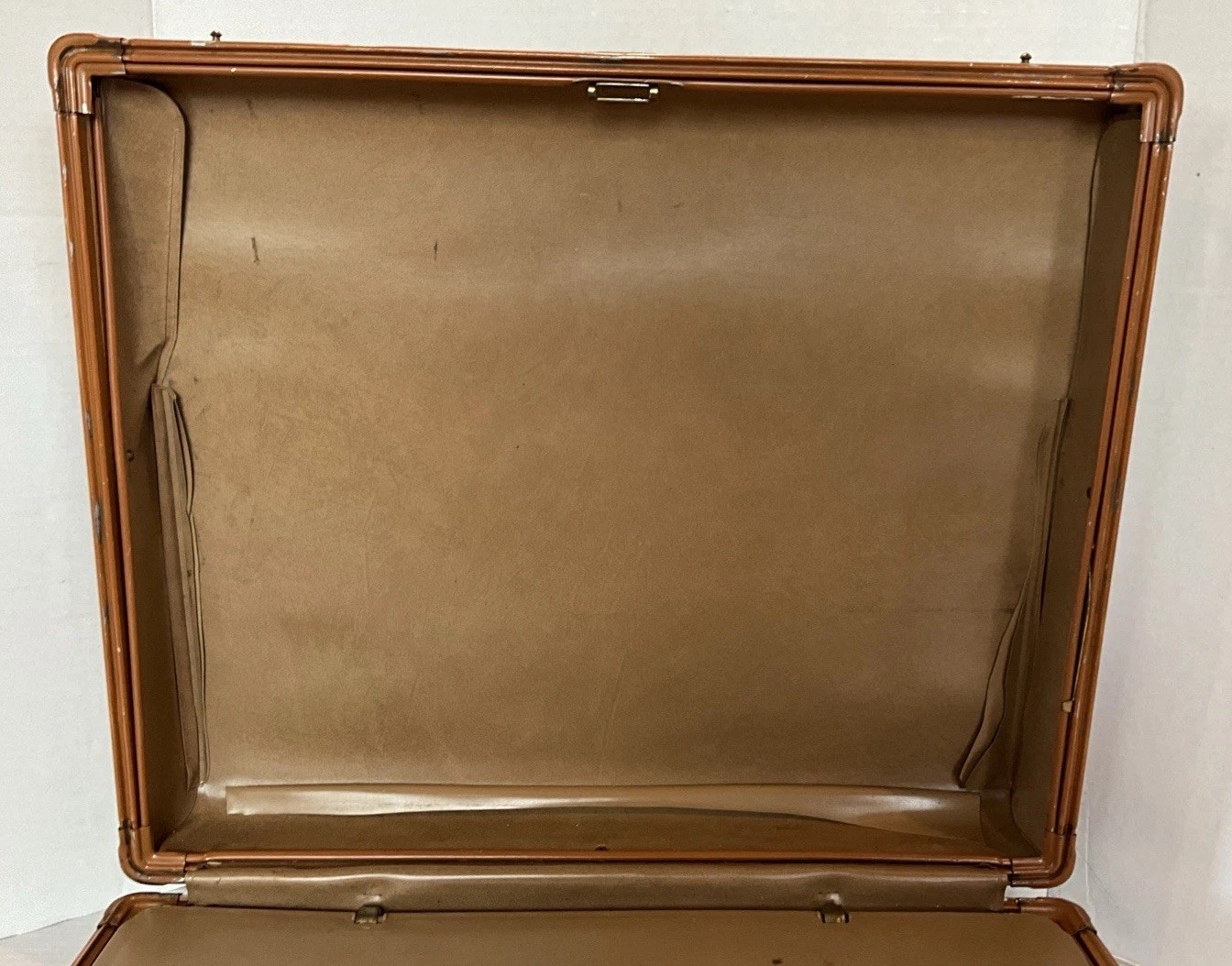Vintage Samsonite Shwayder Bros Hardshell Brown Leather Briefcase 4615 No Key